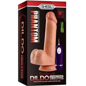 SHEQU - ADAM VIBRATEUR DILDO AVEC TÃLÃCOMMANDE 21 CM